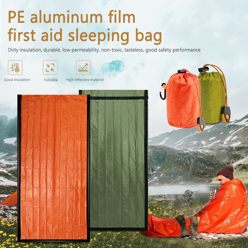 Bivy Bag Emergency - Thermal Sleeping Bag Portable Sleeping Pad