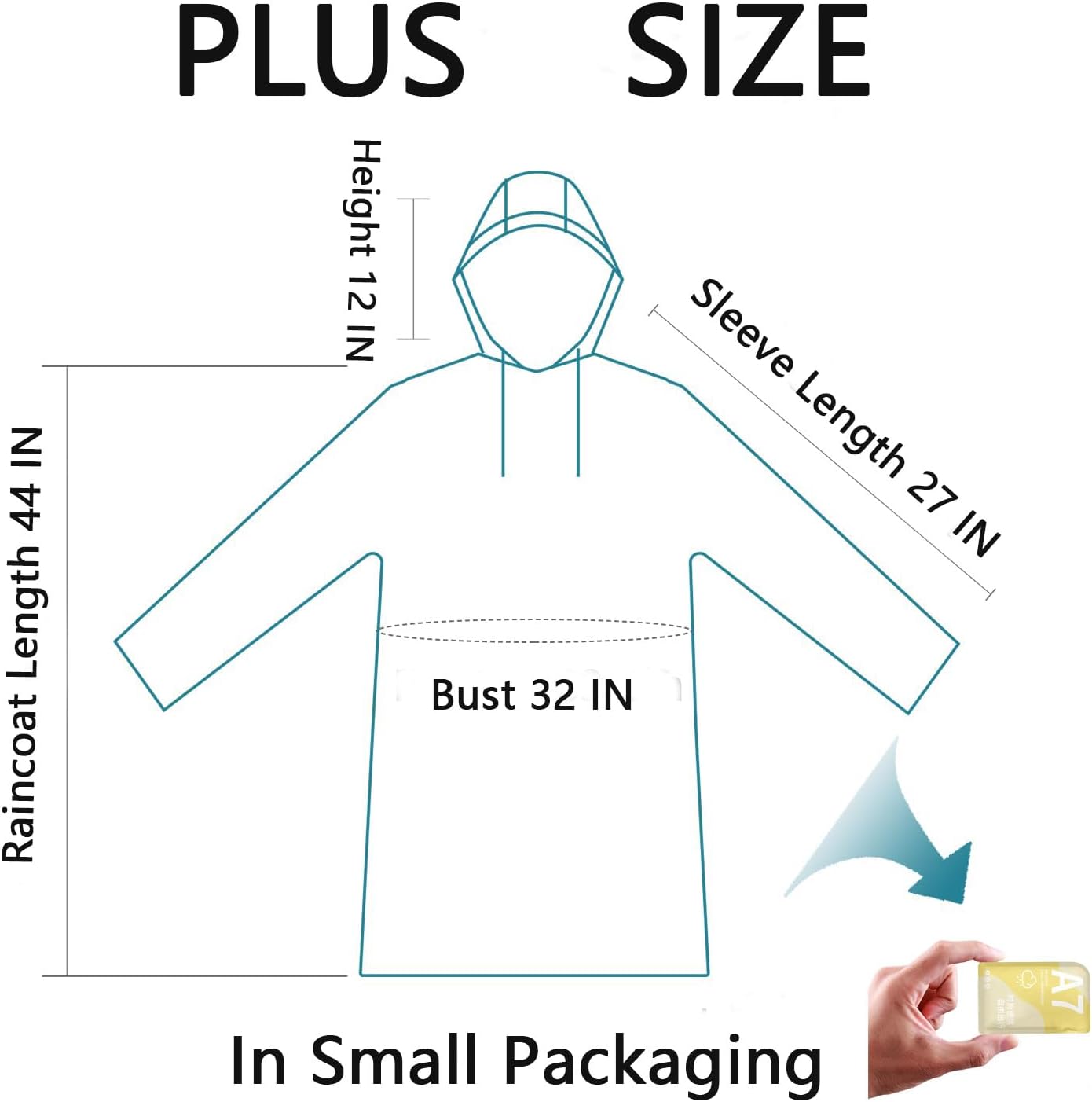 Disposable Rain Poncho Emergen - Emergency Poncho Rain recension och pris