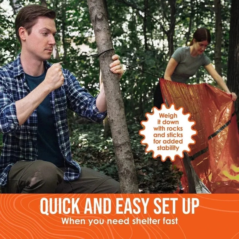 2 Person Emergency Shelter Sur - Emergency Mylar Tent recension och pris