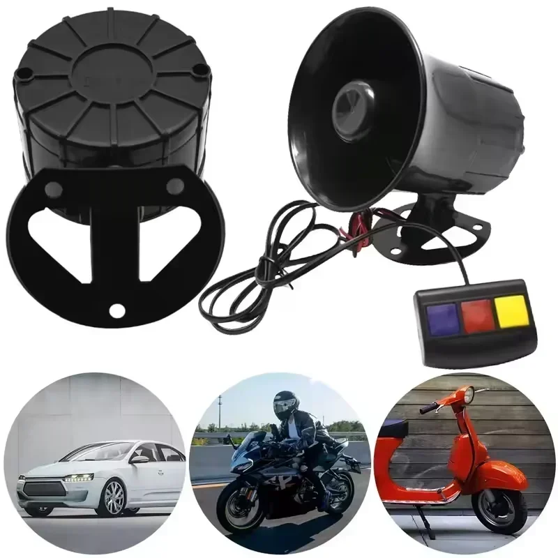 12V 3 Tone Sound Loud Car Horn - Emergency Whistle Loud recension och pris