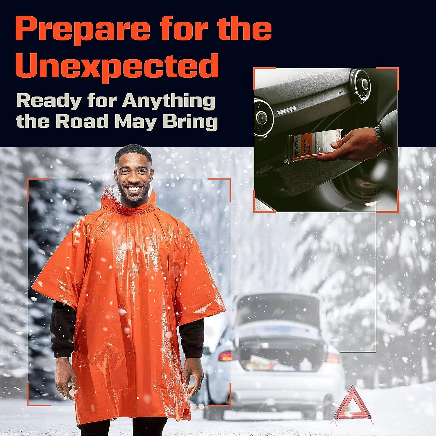Emergency Rain Poncho Thermal  - Emergency Poncho Rain recension och pris